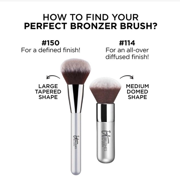 NWT IT Cosmetics #114 Airbrush Essential Bronzer Brush. Brand new sealed. - Picture 8 of 13